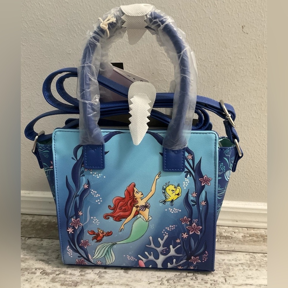 NWT Loungefly The Little Mermaid Under The Sea Mini Satchel